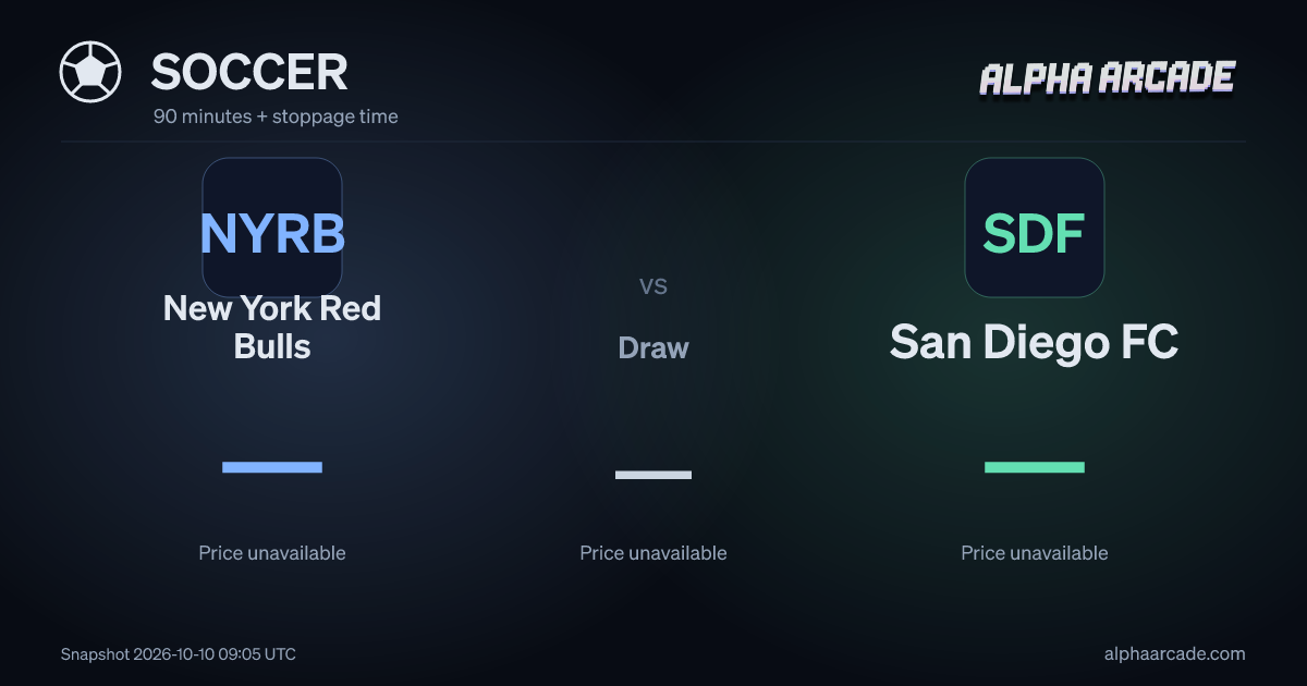 SOCCER: New York Red Bulls — / Draw — / San Diego FC —