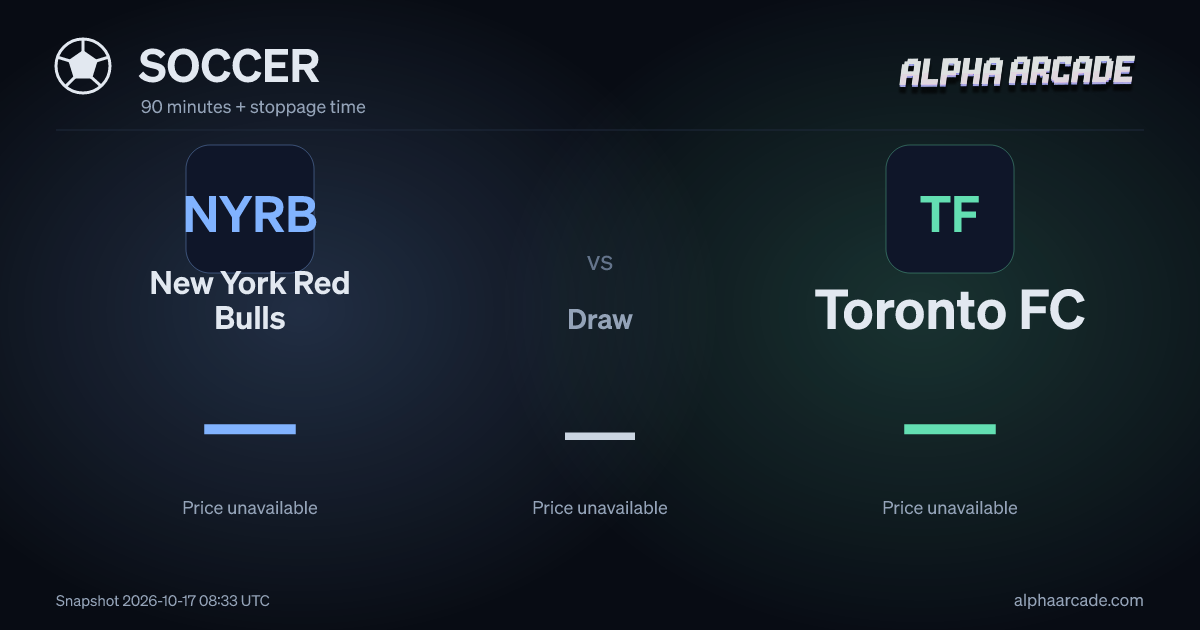 SOCCER: New York Red Bulls — / Draw — / Toronto FC —