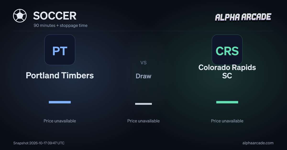 SOCCER: Portland Timbers — / Draw — / Colorado Rapids SC —