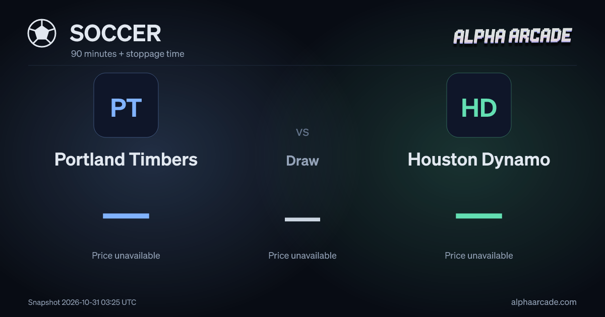 SOCCER: Portland Timbers — / Draw — / Houston Dynamo —
