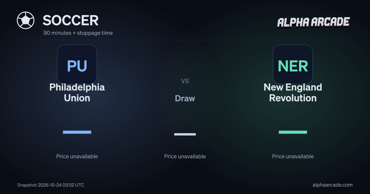 SOCCER: Philadelphia Union — / Draw — / New England Revolution —