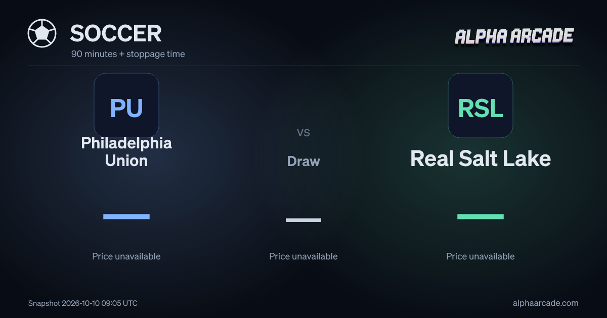 SOCCER: Philadelphia Union — / Draw — / Real Salt Lake —