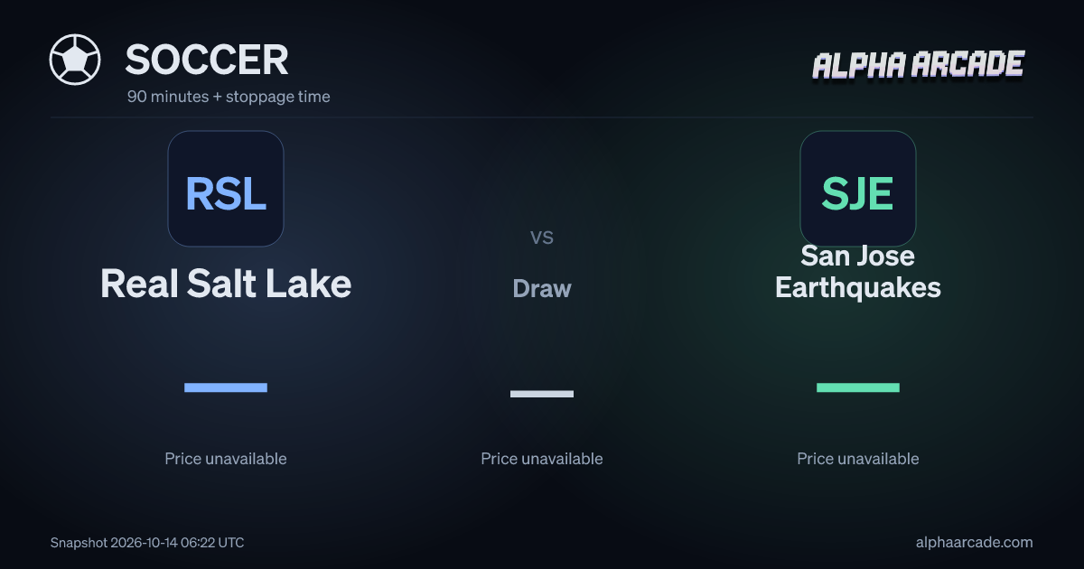 SOCCER: Real Salt Lake — / Draw — / San Jose Earthquakes —