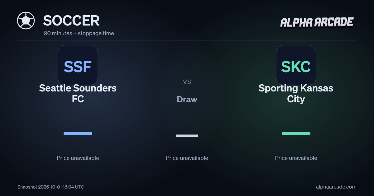 SOCCER: Seattle Sounders FC — / Draw — / Sporting Kansas City —