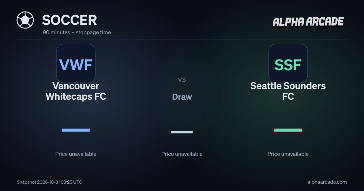 SOCCER: Vancouver Whitecaps FC — / Draw — / Seattle Sounders FC —
