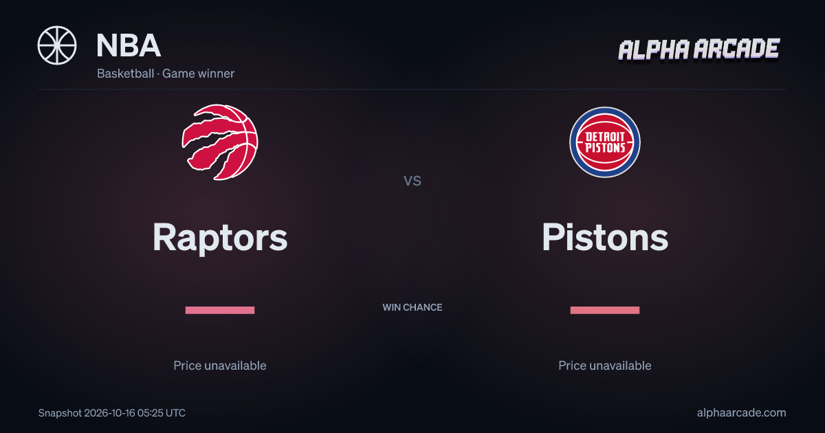NBA: Raptors — / Pistons —