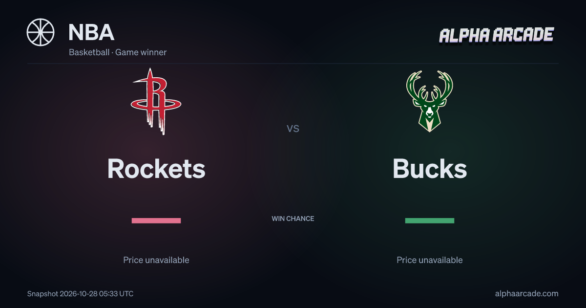 NBA: Rockets — / Bucks —