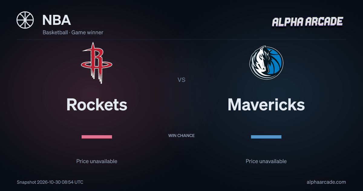 NBA: Rockets — / Mavericks —
