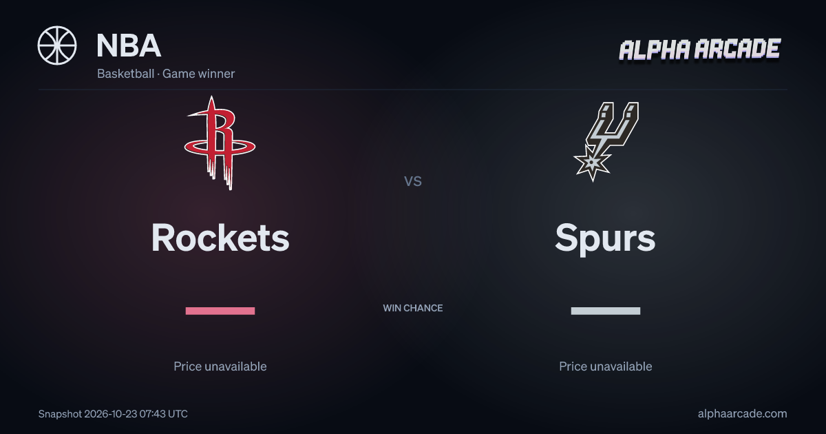 NBA: Rockets — / Spurs —