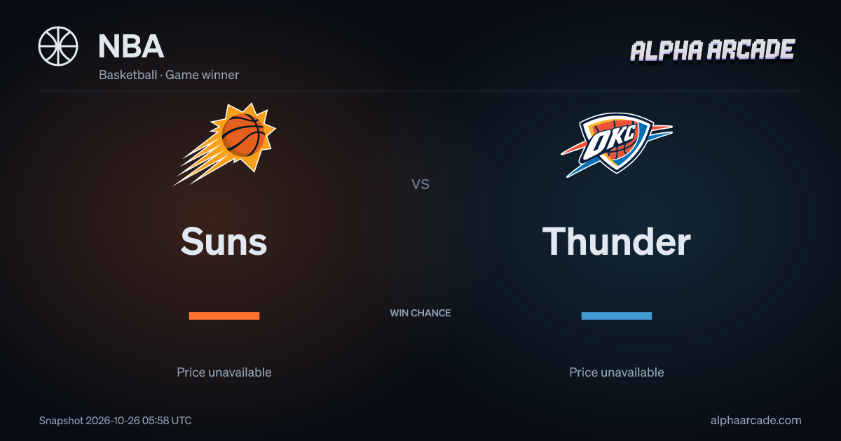 NBA: Suns — / Thunder —