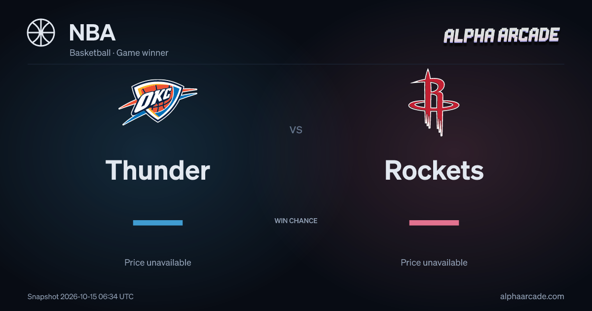 NBA: Thunder — / Rockets —