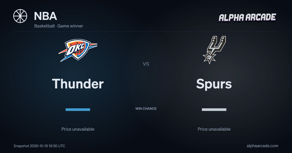 NBA: Thunder — / Spurs —