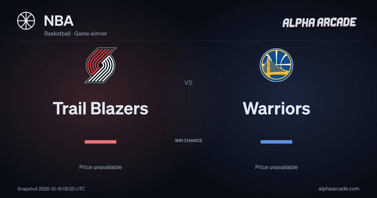 NBA: Trail Blazers — / Warriors —