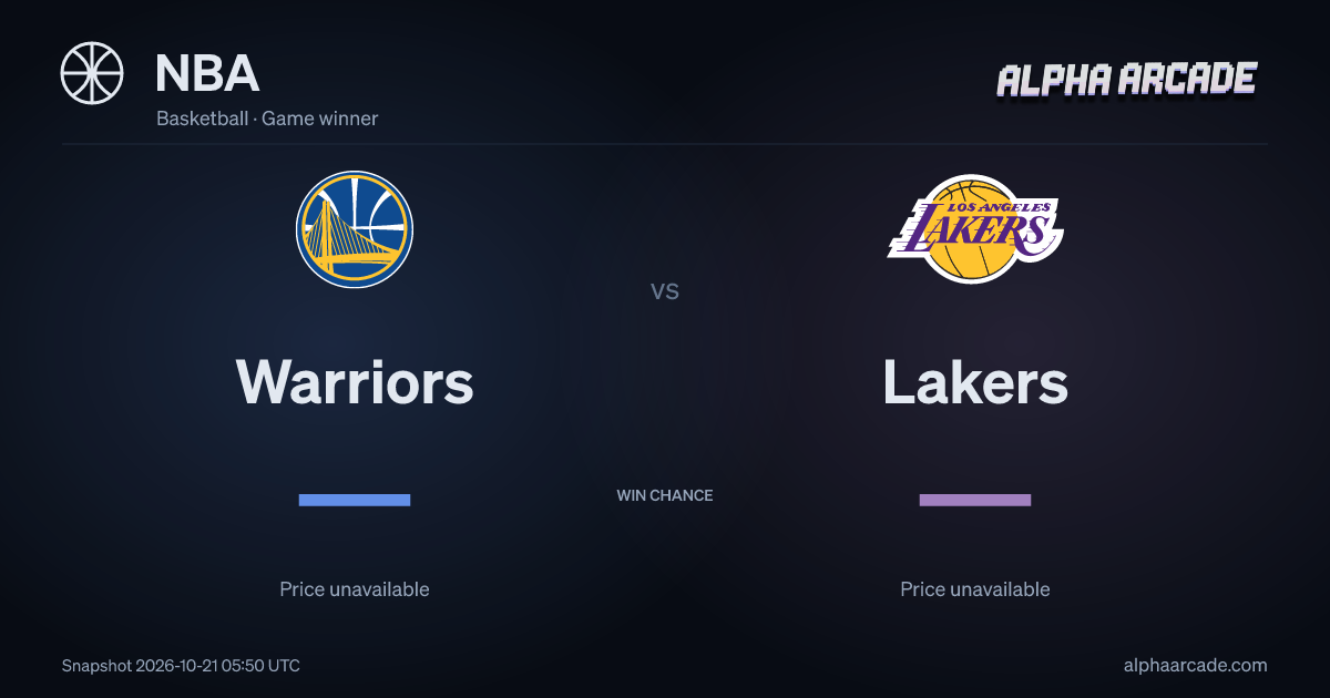 NBA: Warriors — / Lakers —