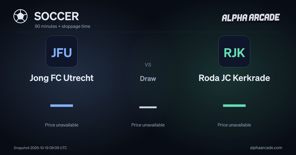 SOCCER: Jong FC Utrecht — / Draw — / Roda JC Kerkrade —