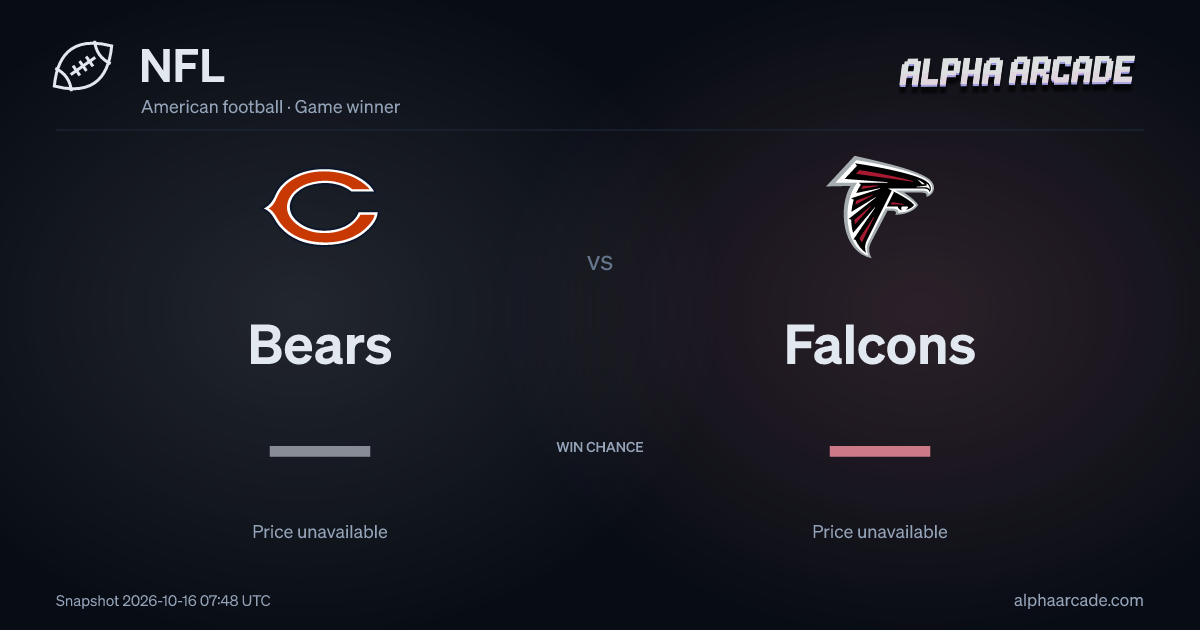 NFL: Bears — / Falcons —
