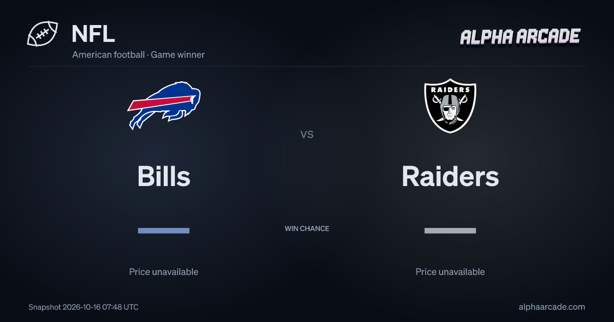 NFL: Bills — / Raiders —