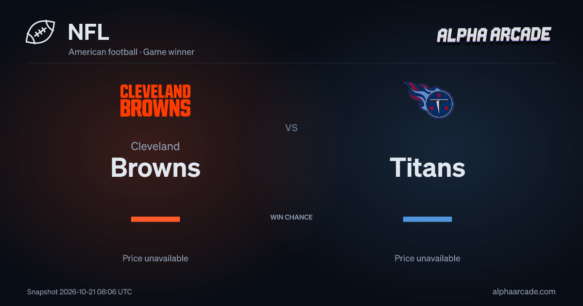 NFL: Cleveland Browns — / Titans —