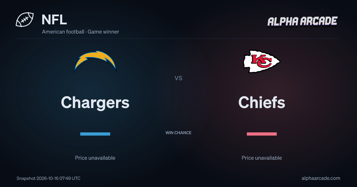 NFL: Chargers — / Chiefs —