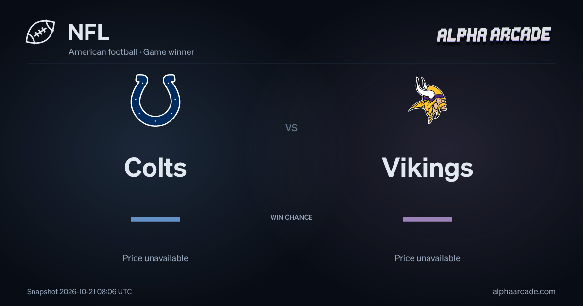 NFL: Colts — / Vikings —