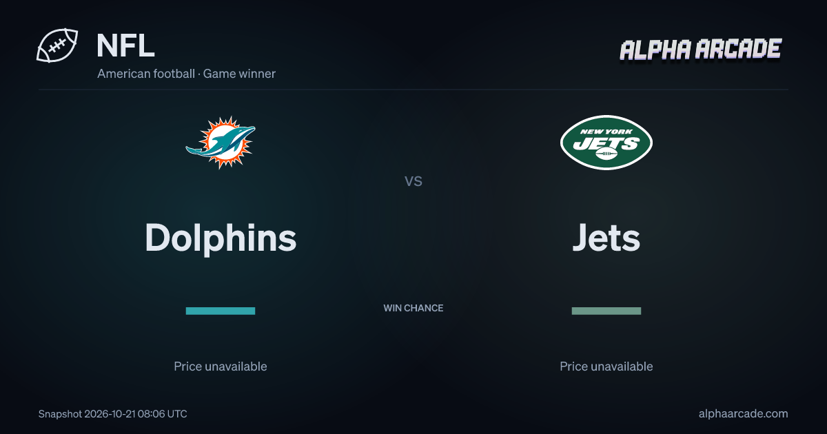 NFL: Dolphins — / Jets —