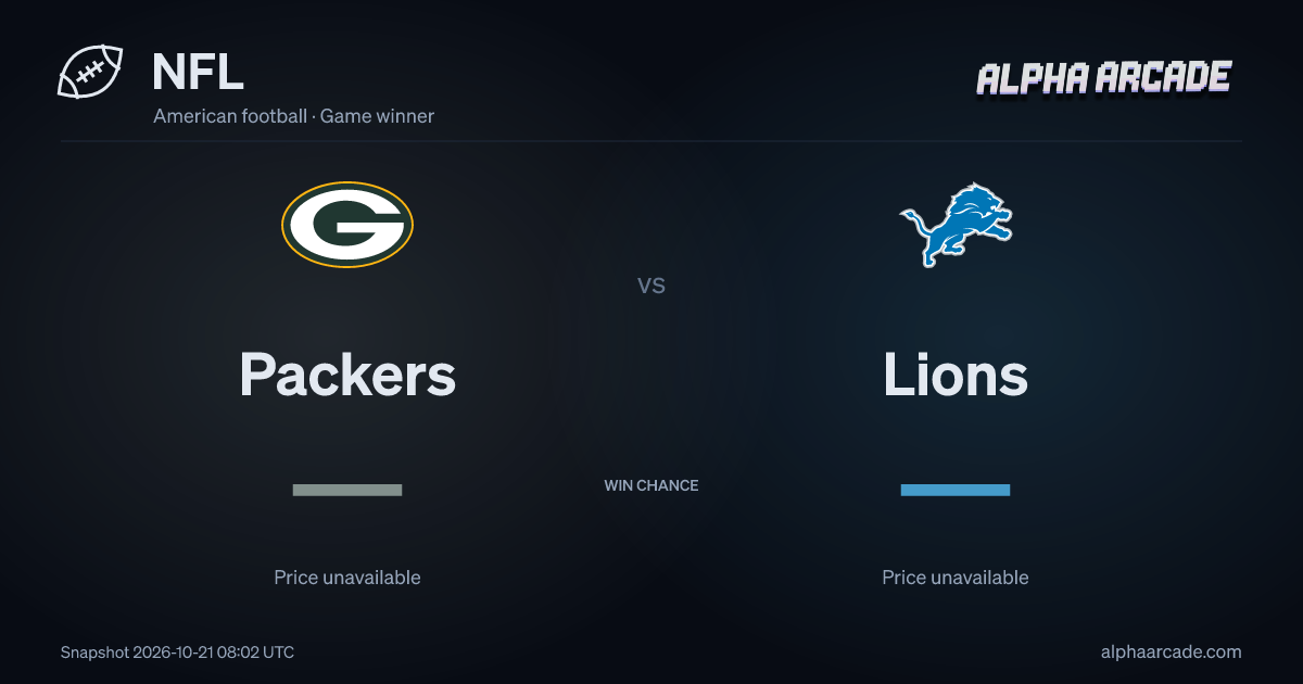 NFL: Packers — / Lions —