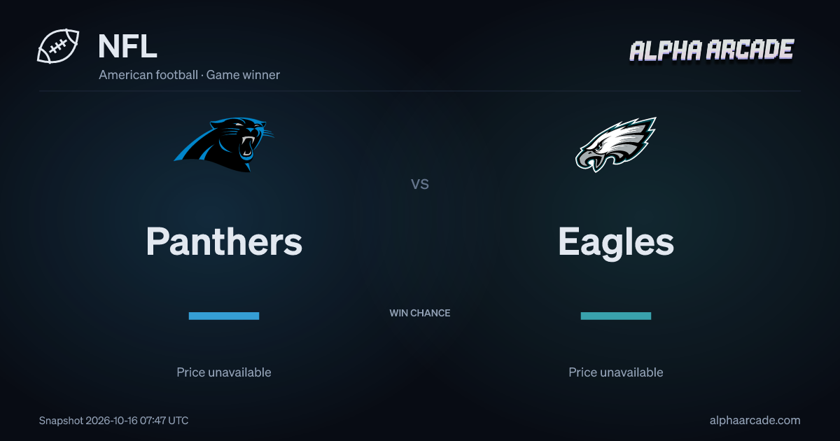 NFL: Panthers — / Eagles —