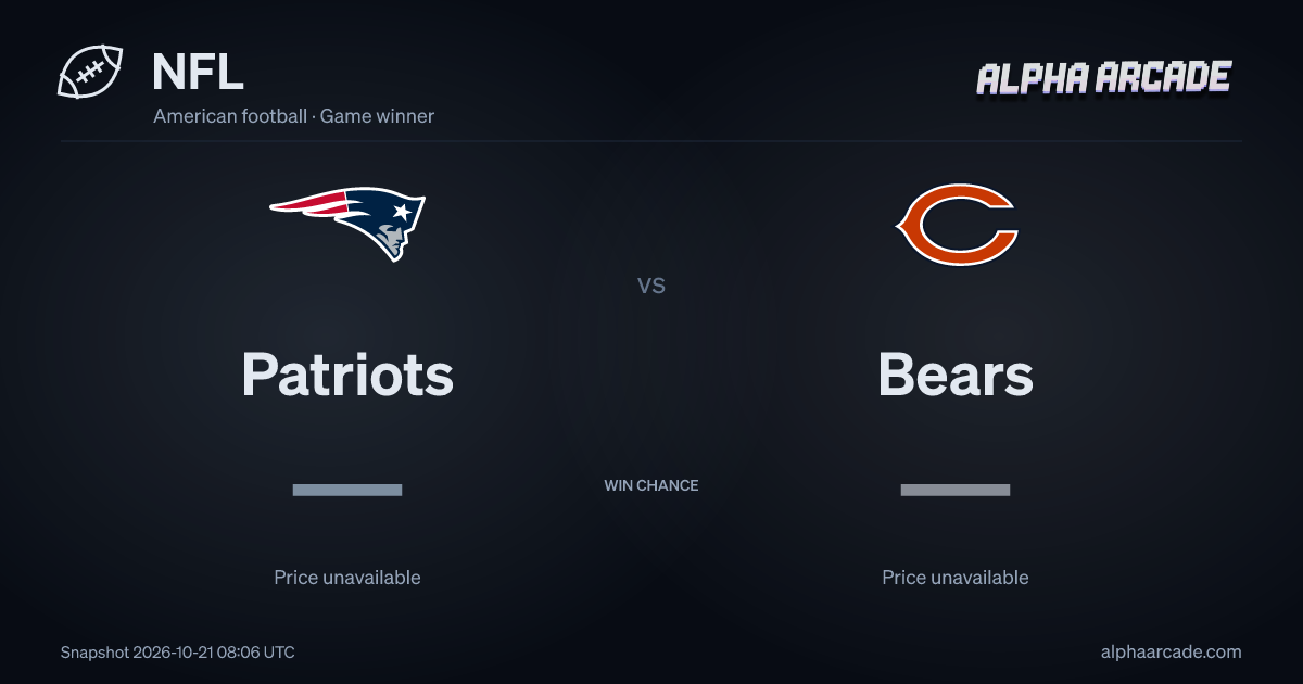 NFL: Patriots — / Bears —