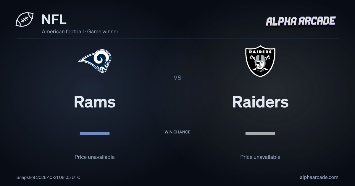 NFL: Rams — / Raiders —