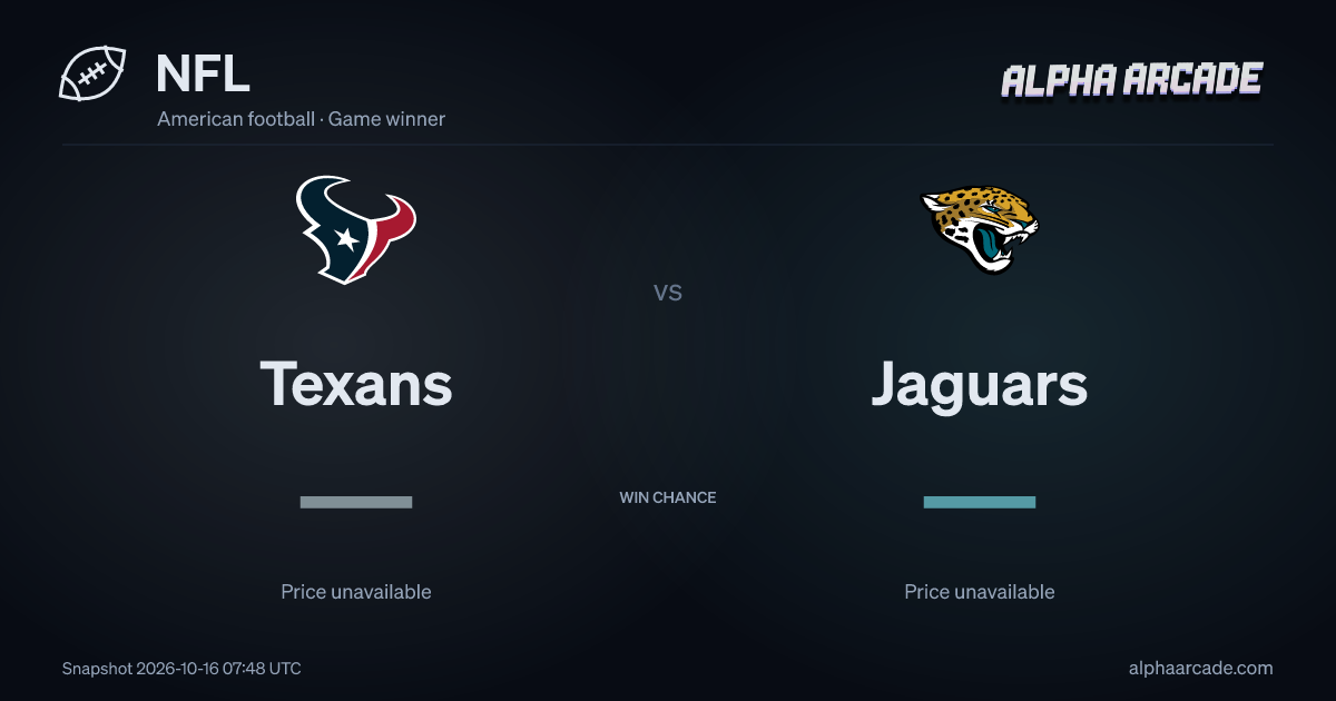 NFL: Texans — / Jaguars —