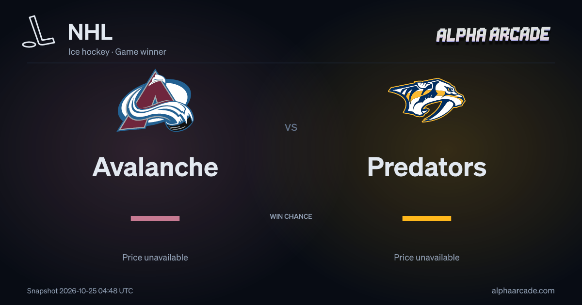 NHL: Avalanche — / Predators —