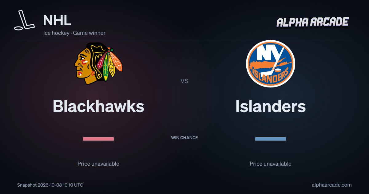 NHL: Blackhawks — / Islanders —
