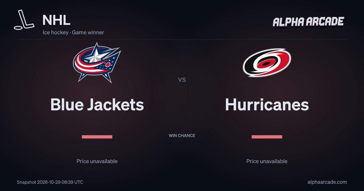 NHL: Blue Jackets — / Hurricanes —