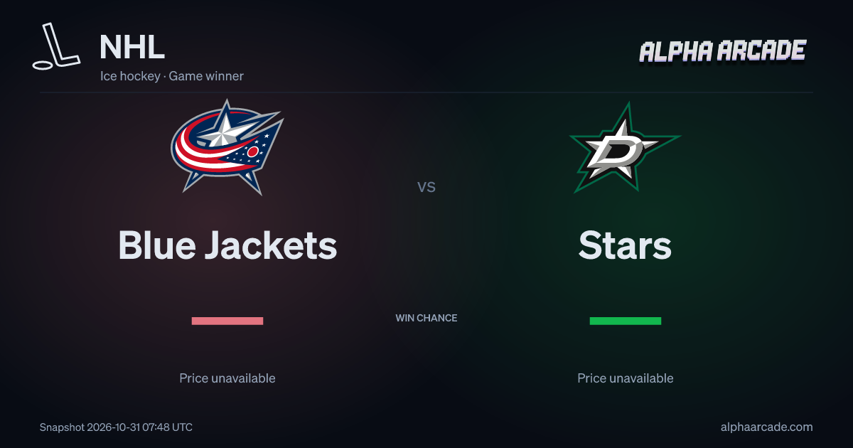 NHL: Blue Jackets — / Stars —