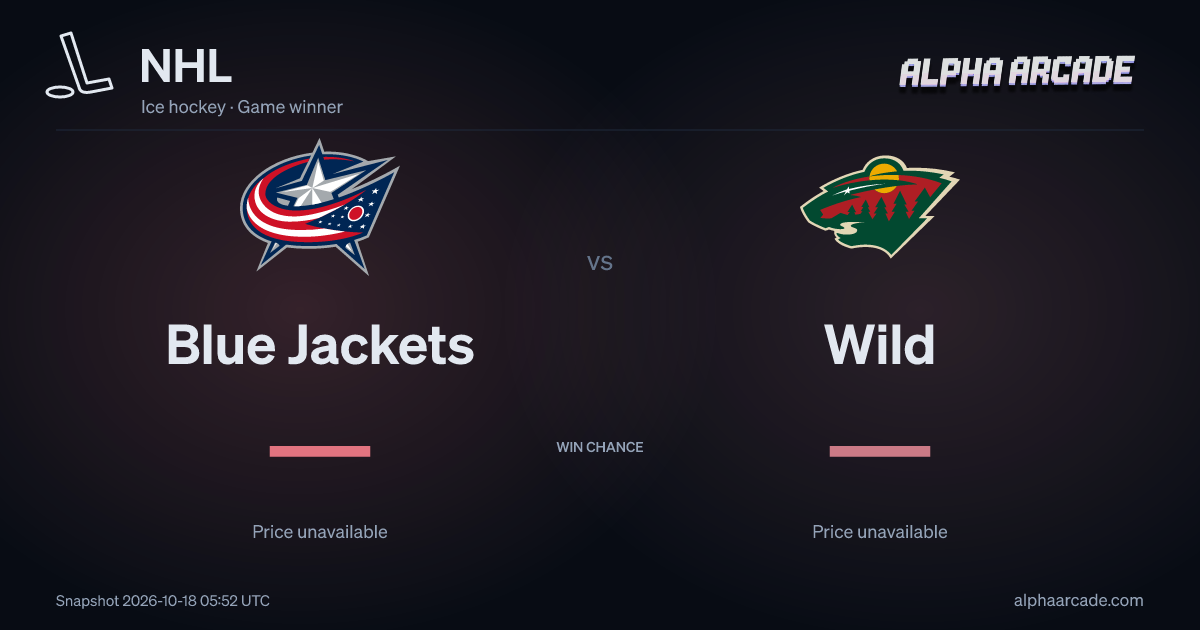 NHL: Blue Jackets — / Wild —