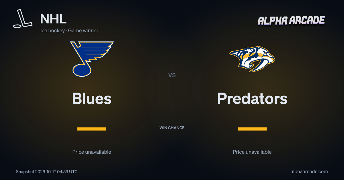 NHL: Blues — / Predators —