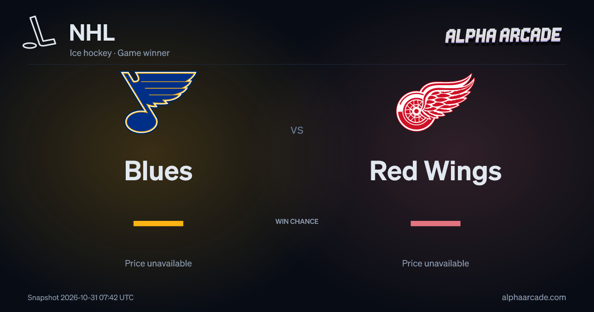 NHL: Blues — / Red Wings —