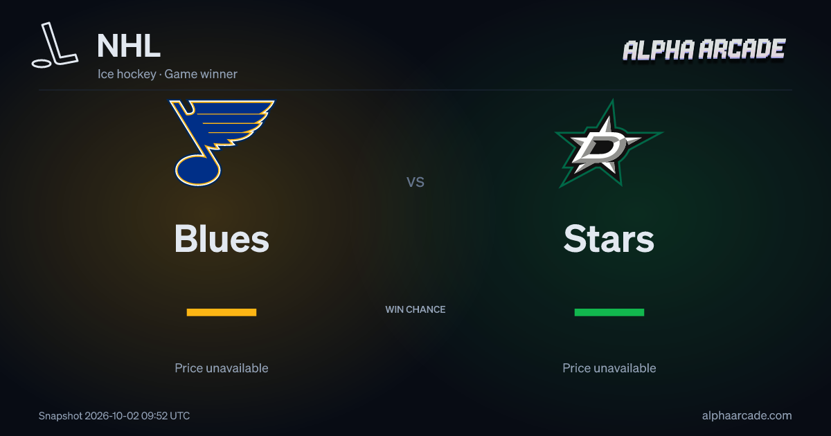 NHL: Blues — / Stars —