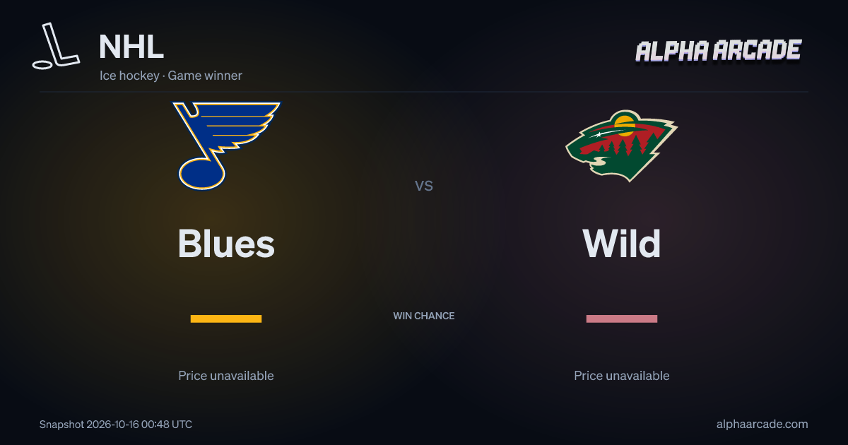 NHL: Blues — / Wild —