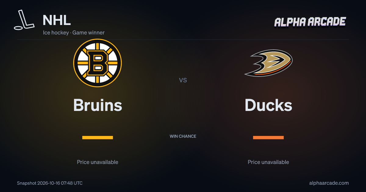 NHL: Bruins — / Ducks —