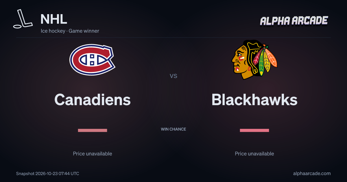 NHL: Canadiens — / Blackhawks —