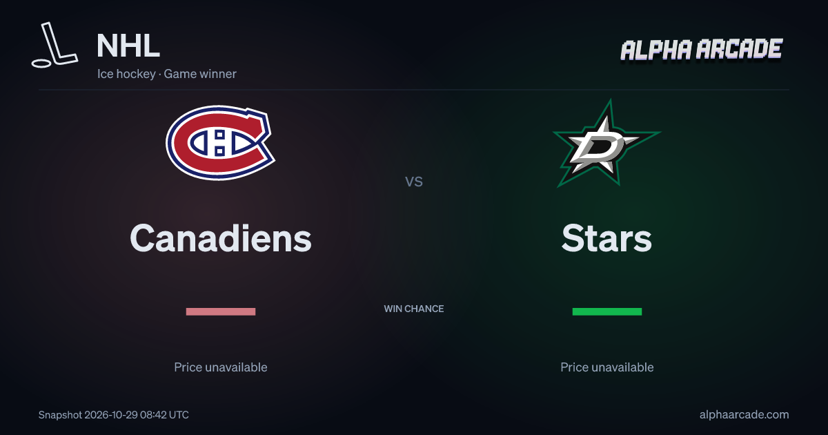 NHL: Canadiens — / Stars —