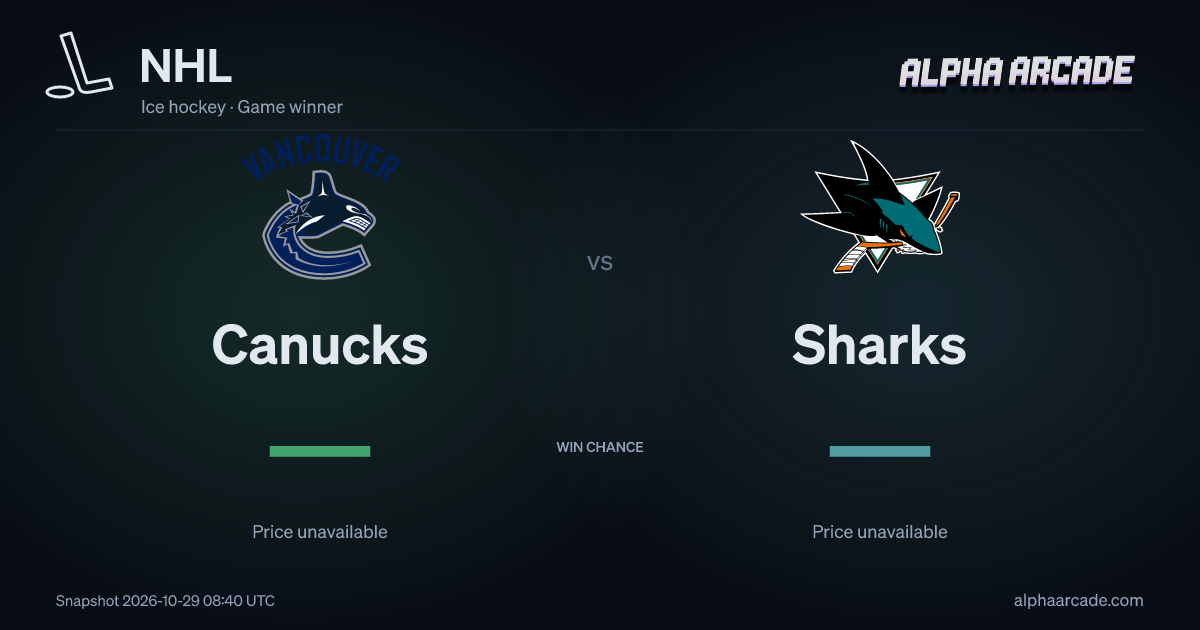 NHL: Canucks — / Sharks —