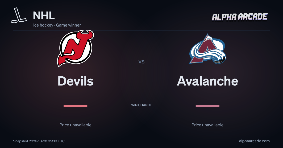 NHL: Devils — / Avalanche —