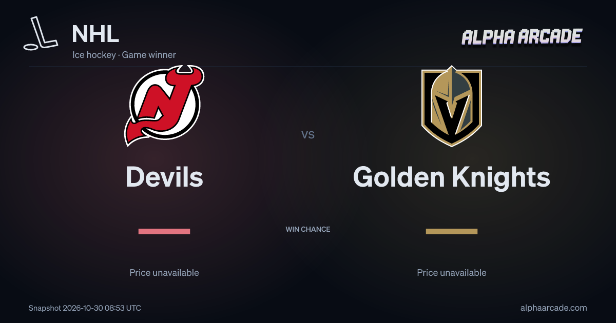 NHL: Devils — / Golden Knights —