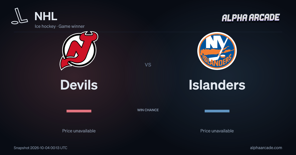 NHL: Devils — / Islanders —