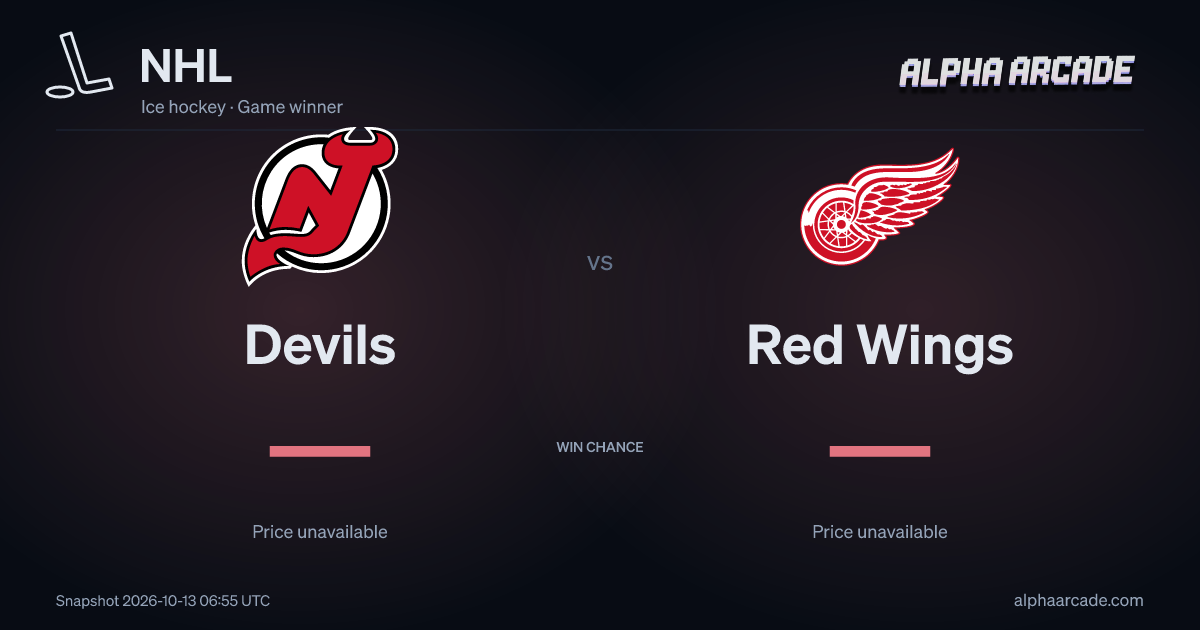 NHL: Devils — / Red Wings —