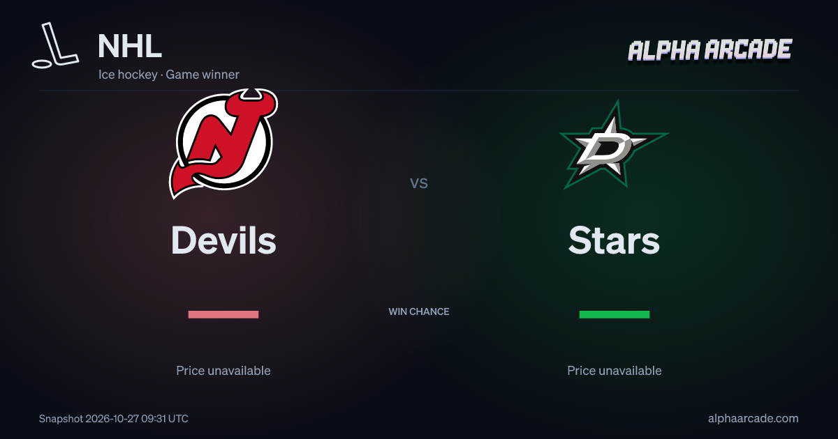 NHL: Devils — / Stars —