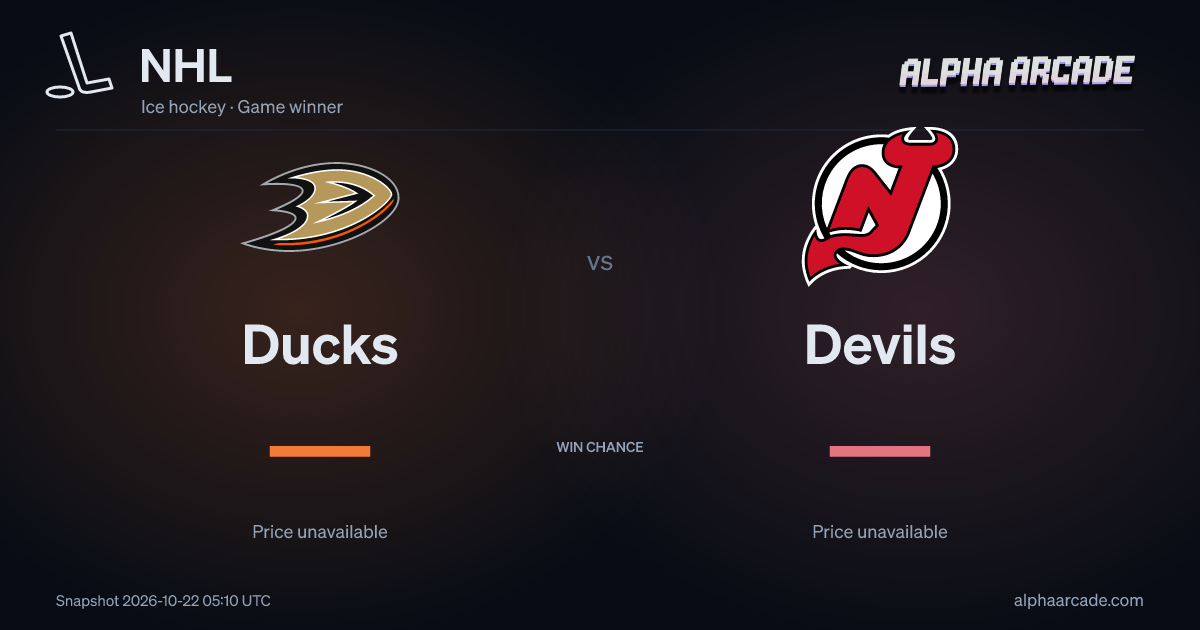 NHL: Ducks — / Devils —