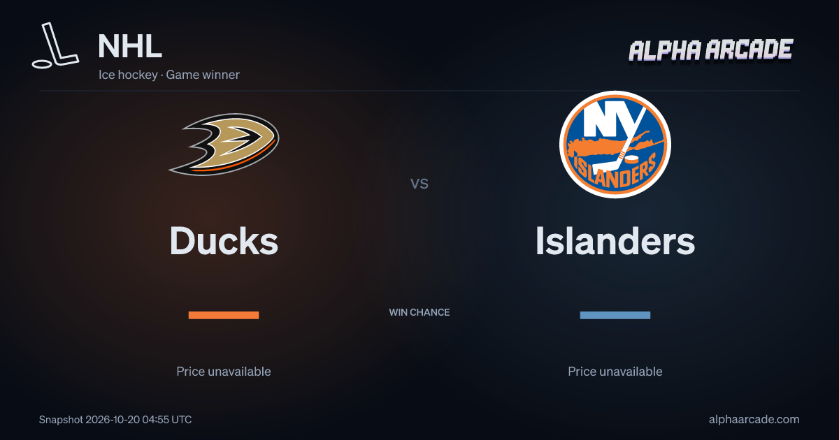 NHL: Ducks — / Islanders —